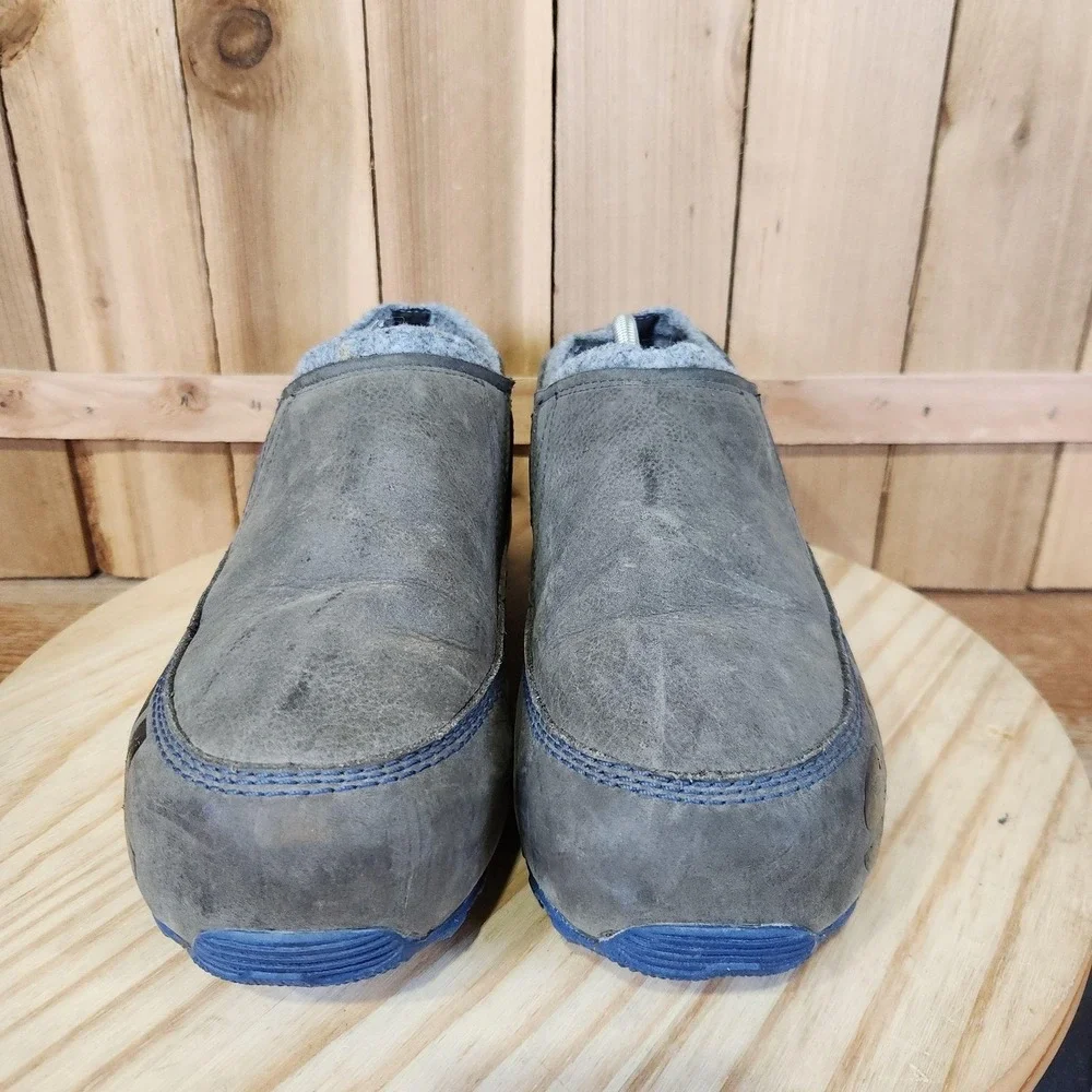 Sorel Fairbanks Slip On Shoes Mens 10.5 Gray Nubuck Waterproof Lined Winter